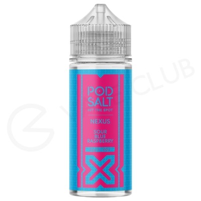 Sour Blue Raspberry Shortfill E-Liquid by Pod Salt Nexus 100ml
