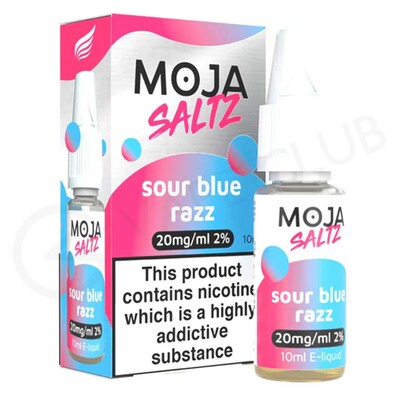 Sour Blue Razz E-Liquid by Moja Saltz