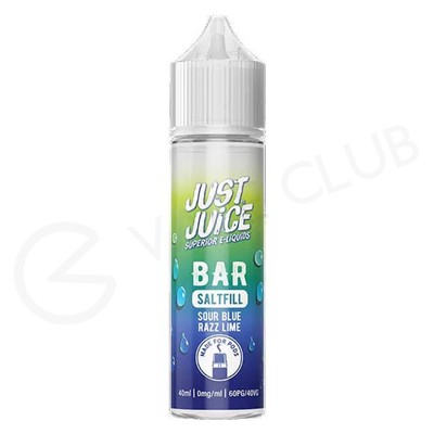 Sour Blue Razz Lime Saltfill E-Liquid by Just Juice Bar 40ml