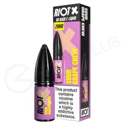 Sour Grape Chew Nic Salt E-Liquid by Riot X