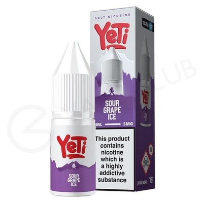 Sour Grape Ice Nic Salt E-Liquid by Yeti Summit Series