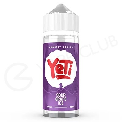 Sour Grape Ice Shortfill E-Liquid by Yeti Summit Series 100ml