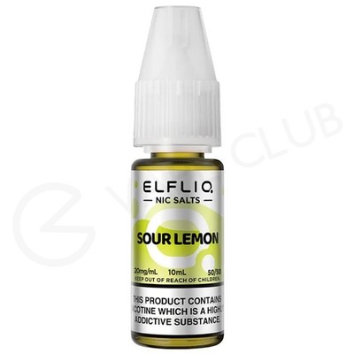 Sour Lemon Nic Salt E-Liquid by Elfliq