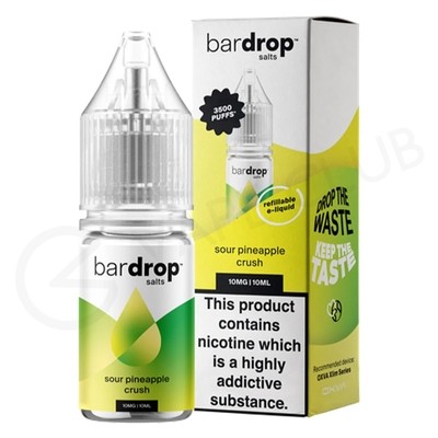 Sour Pineapple Crush Nic Salt E-Liquid by Bar Drop Salts