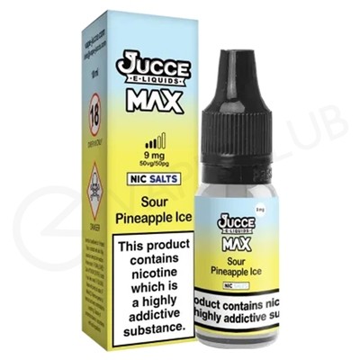 Sour Pineapple Ice Nic Salt E-Liquid by Jucce Max