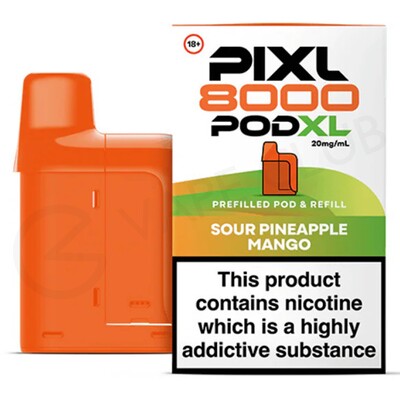 Sour Pineapple Mango Pixl 8000 Refill Pod