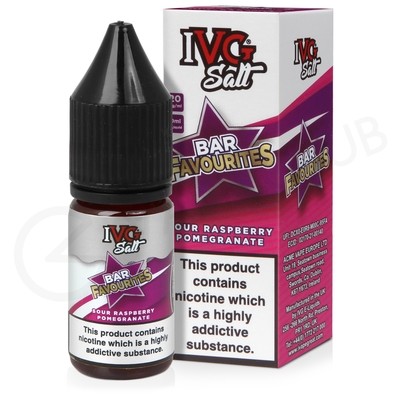 Sour Raspberry Pomegranate Nic Salt E-Liquid by IVG Bar Salt Favourites