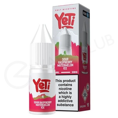 Sour Raspberry Watermelon Ice Nic Salt E-Liquid by Yeti Summit Series