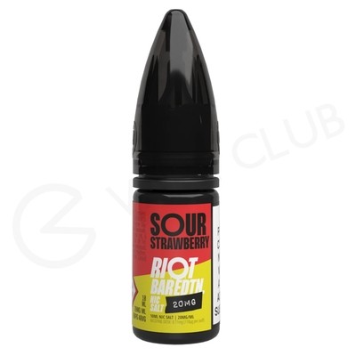 Sour Strawberry Nic Salt E-Liquid by Riot Bar Edition