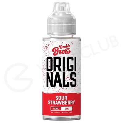 Sour Strawberry Shortfill E-Liquid by Double Brew Originals XL 100ml
