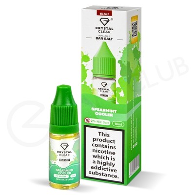 Spearmint Cooler Nic Salt E-Liquid by Crystal Clear