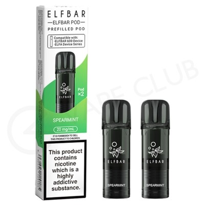 Spearmint Elf Bar 600 Prefilled Pods