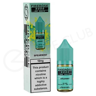 Spearmint Nic Salt E-Liquid by Elux Firerose