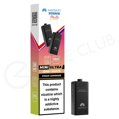 Straw Lemonade Hayati Mini Ultra Prefilled Pods