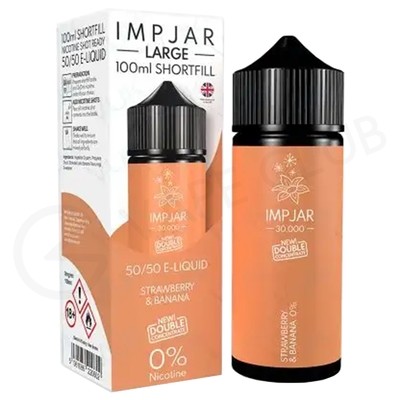 Strawberry & Banana Shortfill E-Liquid by Imp Jar Large 100ml