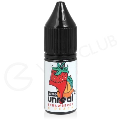Strawberry & Peach Nic Salt E-Liquid by Unreal 2