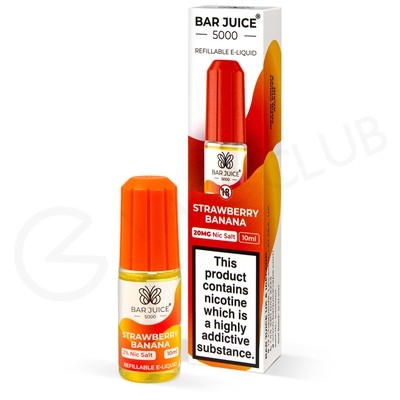 Strawberry Banana Nic Salt E-Liquid by Bar Juice 5000