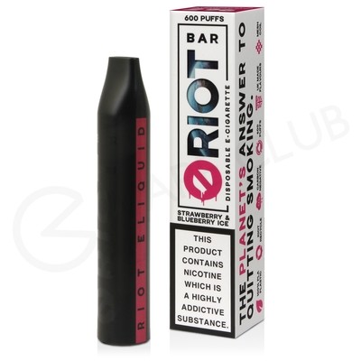 Strawberry Blueberry Ice Riot Bar Disposable Vape