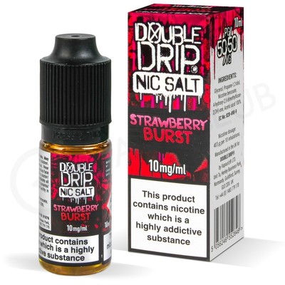 Strawberry Burst Nic Salt E-Liquid by Double Drip