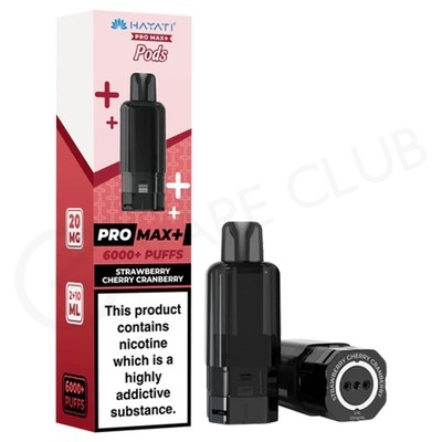 Strawberry Cherry Cranberry Hayati Pro Max Plus Refill Pack
