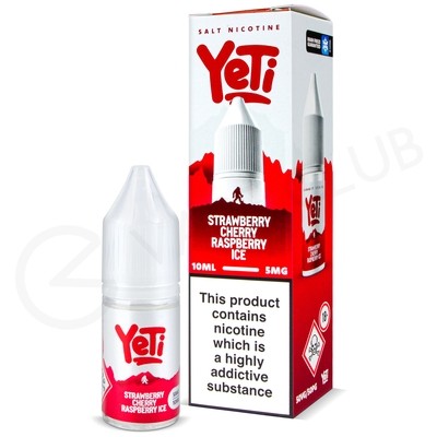 Strawberry Cherry Raspberry Ice Nic Salt E-Liquid by Yeti Summit Series