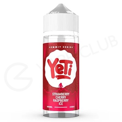 Strawberry Cherry Raspberry Ice Shortfill E-Liquid by Yeti Summit Series 100ml