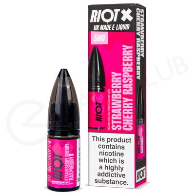 Strawberry Cherry Raspberry Nic Salt E-Liquid by Riot X