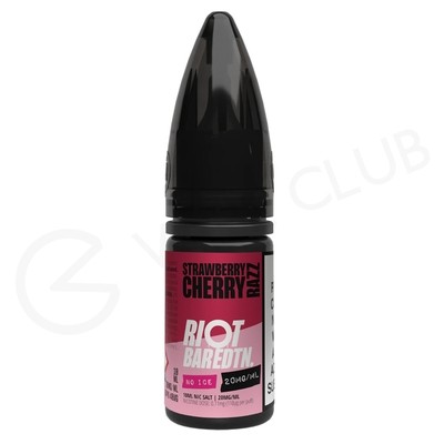 Strawberry Cherry Razz Nic Salt E-Liquid by Riot Bar Edition No Ice