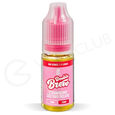 Strawberry Custard Deluxe Nic Salt E-Liquid by Double Brew