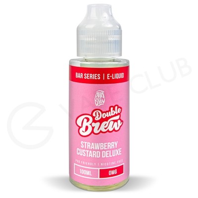 Strawberry Custard Deluxe Shortfill E-Liquid by Double Brew Bar Series 100ml