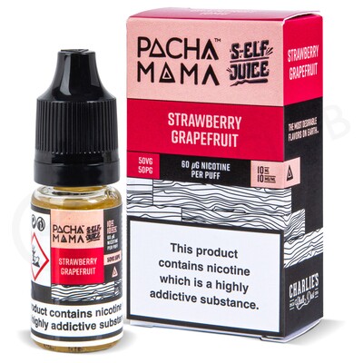 Strawberry Grapefruit Nic Salt E-Liquid by Pacha Mama