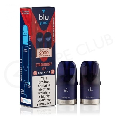 Strawberry Ice Blu Bar Prefilled Pod