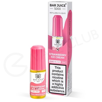 Strawberry Ice Cream Nic Salt E-Liquid by Bar Juice 5000