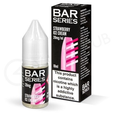 Strawberry Ice Cream Nic Salt E-Liquid by Bar Series