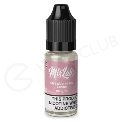 Strawberry Ice Cream Nic Salt E-Liquid by Mix Labs