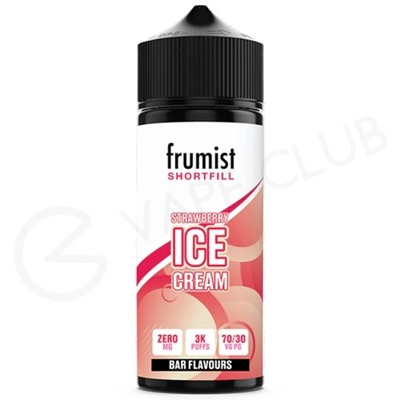 Strawberry Ice Cream Shortfill E-Liquid by Frumist 100ml