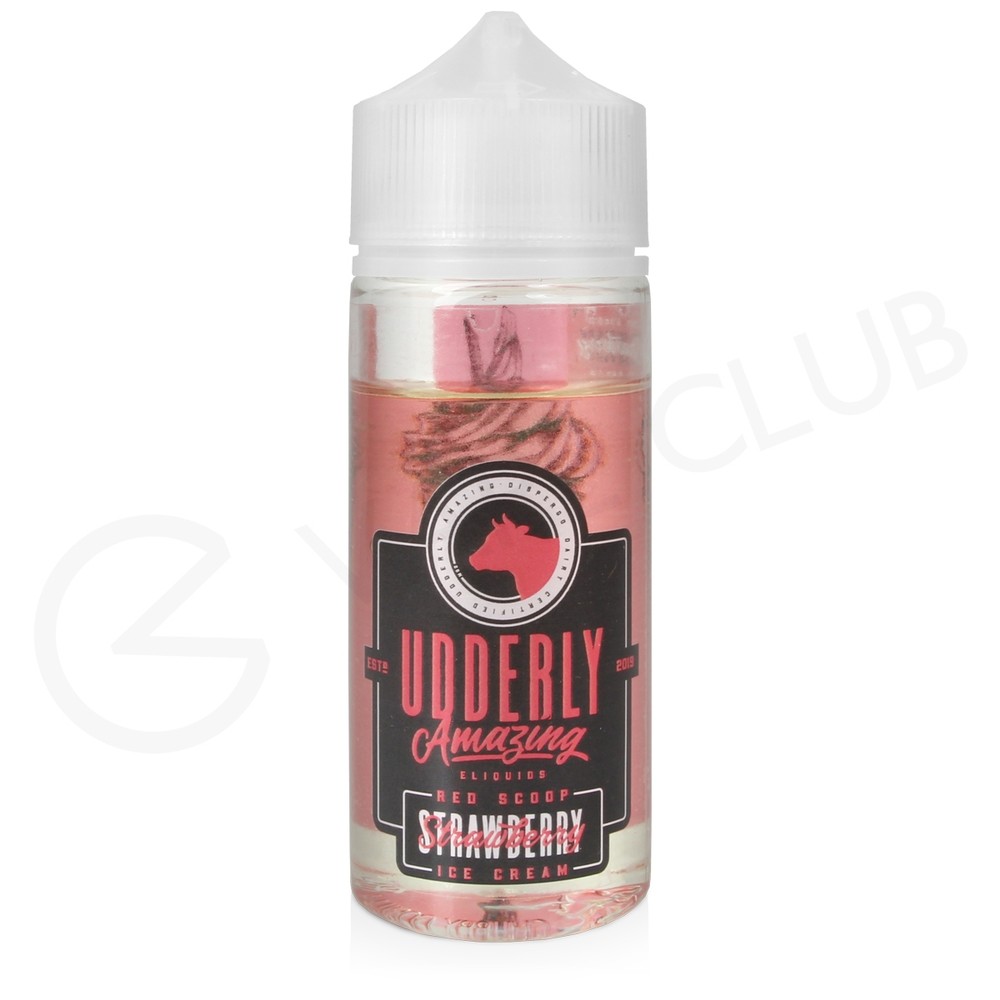 Strawberry Ice Cream Shortfill ELiquid by Udderly Amazing 100ml