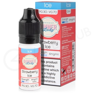 Strawberry Ice E-Liquid by Dinner Lady 70/30
