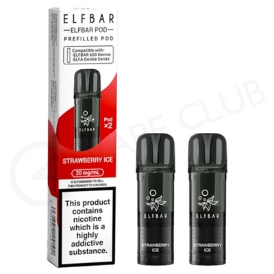 Strawberry Ice Elf Bar 600 Prefilled Pods