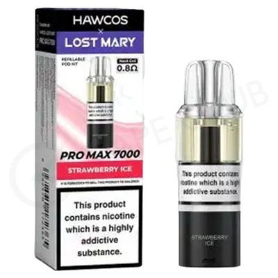 Strawberry Ice Hawcos x Lost Mary Pro Max 7000 Refill Pack