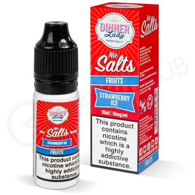 Strawberry Ice Nic Salt E-Liquid by Dinner Lady