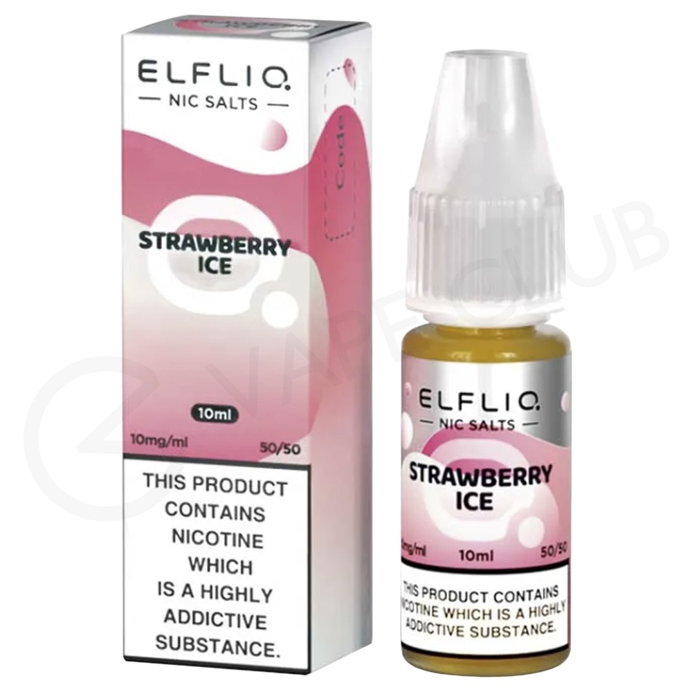 Strawberry Ice Nic Salt E Liquid By Elf Bar Elfliq