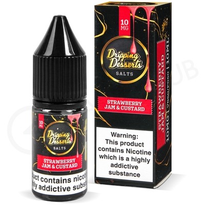 Strawberry Jam & Custard Nic Salt E-Liquid by Dripping Desserts