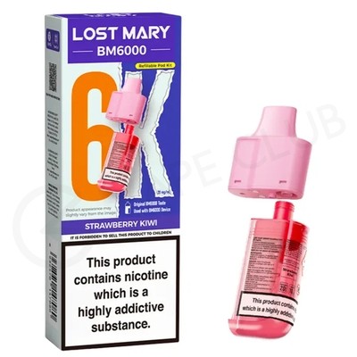 Strawberry Kiwi Lost Mary BM6000 Refill Pack