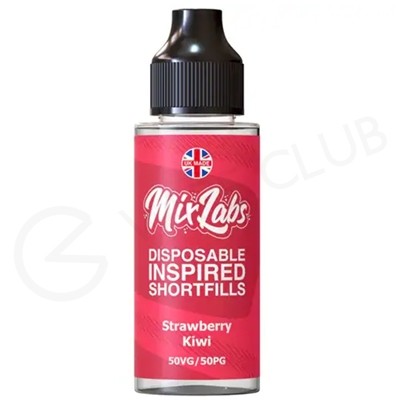 Strawberry Kiwi Shortfill E-Liquid by Mix Labs 100ml