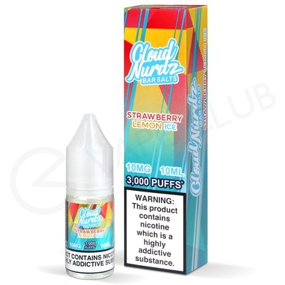 Strawberry Lemon Ice Nic Salt E-Liquid by Cloud Nurdz Bar Salts