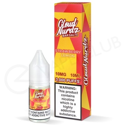 Strawberry Lemon Nic Salt E-Liquid by Cloud Nurdz Bar Salts