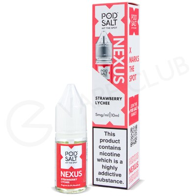 Strawberry Lychee Nic Salt E-Liquid by Pod Salt Nexus