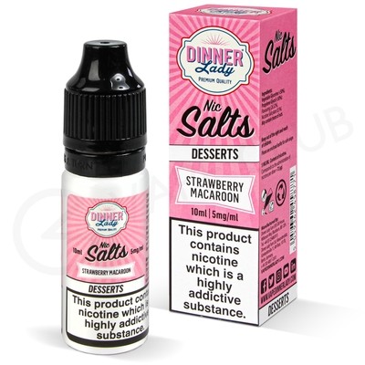 Strawberry Macaroon Nic Salt E-Liquid by Dinner Lady