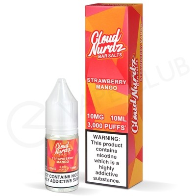 Strawberry Mango Nic Salt E-Liquid by Cloud Nurdz Bar Salts